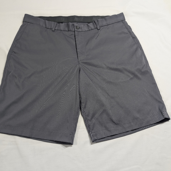 Nike Other - Nike Golf Shorts Flat Front Chino Gray Size 36 Men's 10" inseam